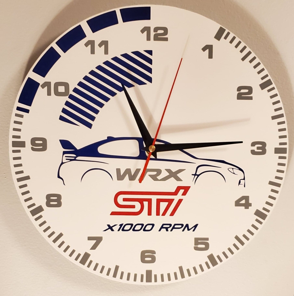 Custom Wall Clock Velocity Aerowerks